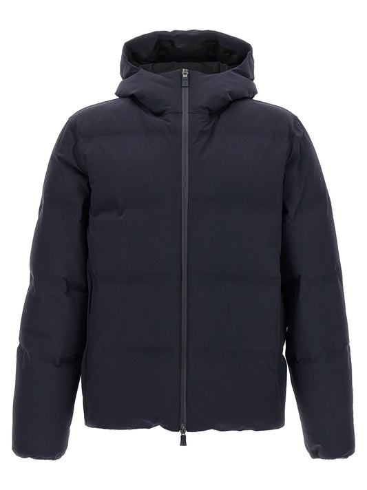 Herno Blue Polyamide Full-Length Jacket