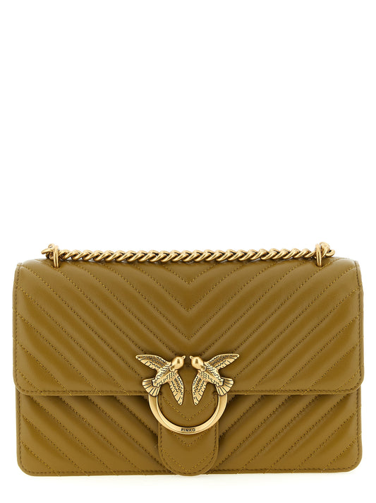 PINKO Bicolor Lambskin Crossbody Bag
