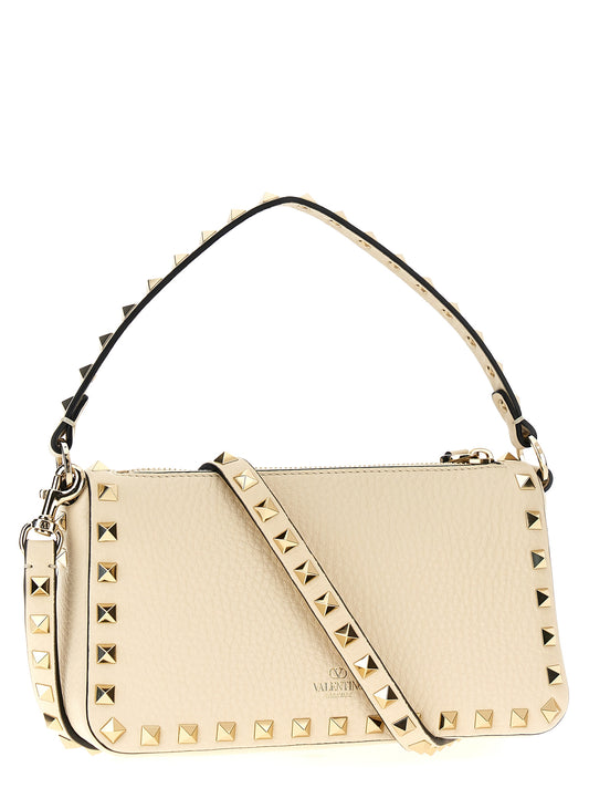 Valentino Garavani White Calfskin Shoulder Bag