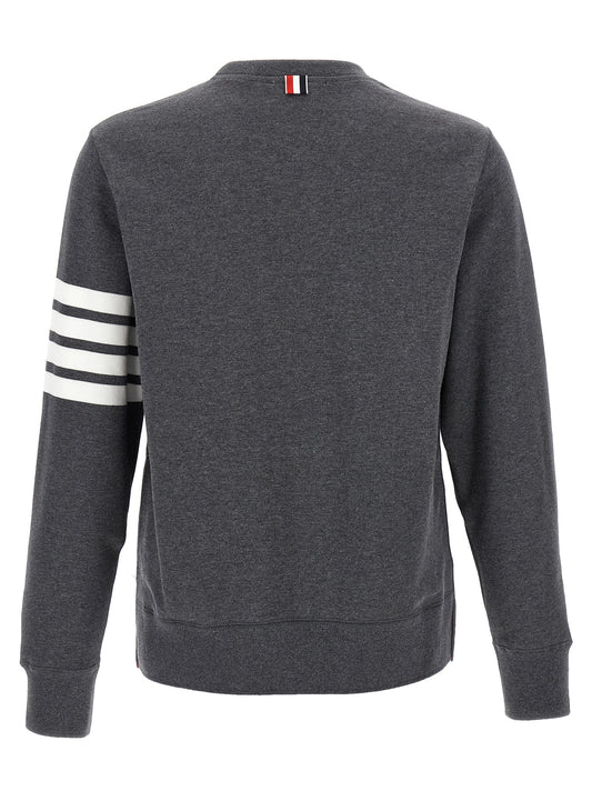 Thom Browne Gray Cotton Sweatshirt