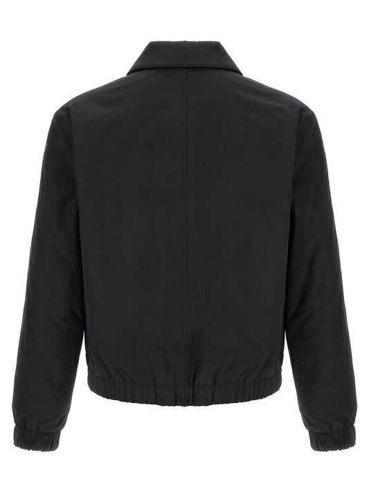 Ami Paris Black Cotton Bomber