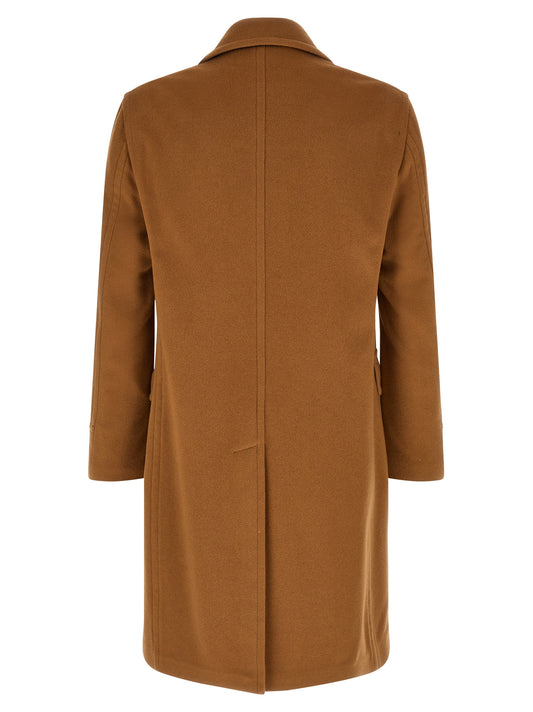 Tagliatore Brown Cashmere Coat