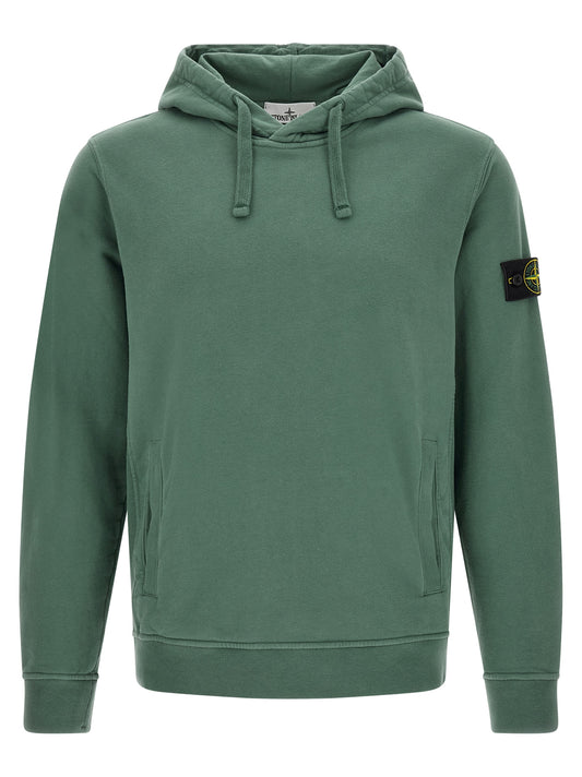 Stone Island Bicolor Cotton Sweatshirt