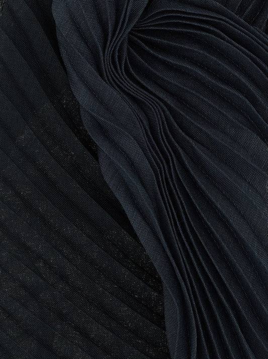 Issey Miyake Black Polyester Scarf