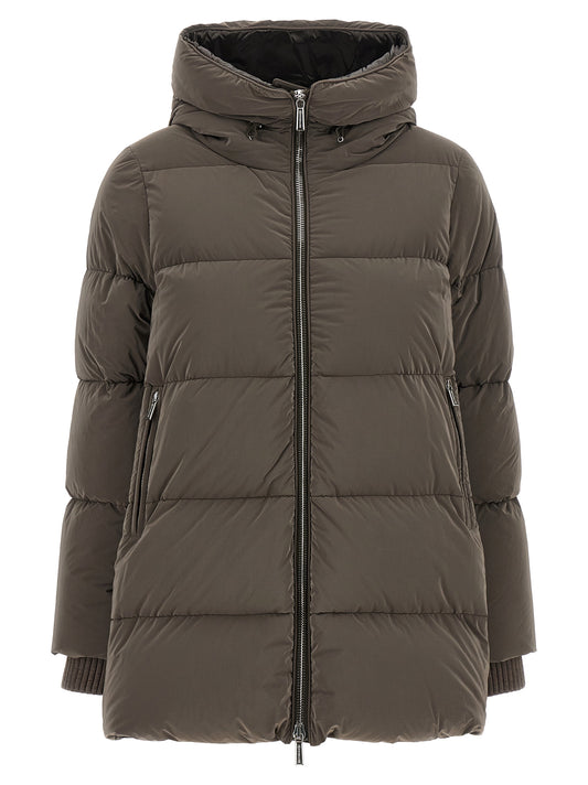 MooRER Brown Wool Full-Length Jacket