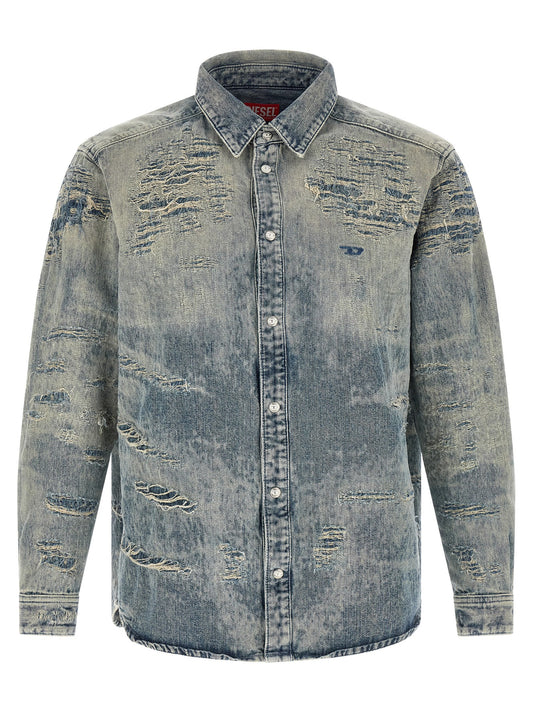Diesel Blue Cotton Blouse