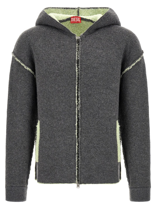 Diesel Gray Wool Sweatshirt