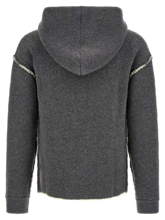 Diesel Gray Wool Sweatshirt