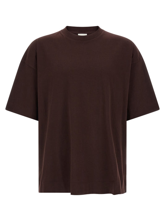Dries Van Noten Bordeaux Cotton T-Shirt