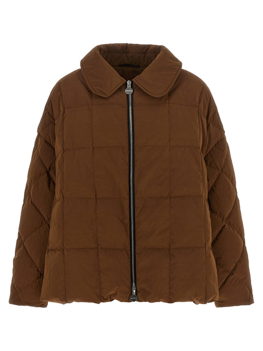 IENKI IENKI Brown Polyester Full-Length Jacket