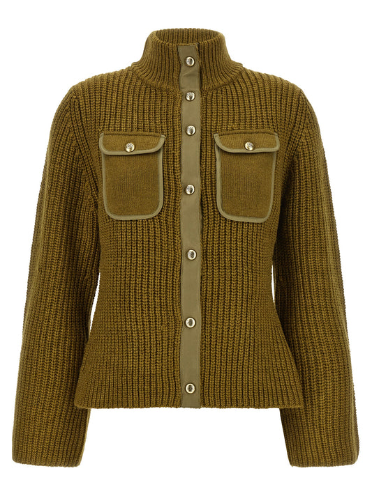 PINKO Bicolor Polyester Cardigan