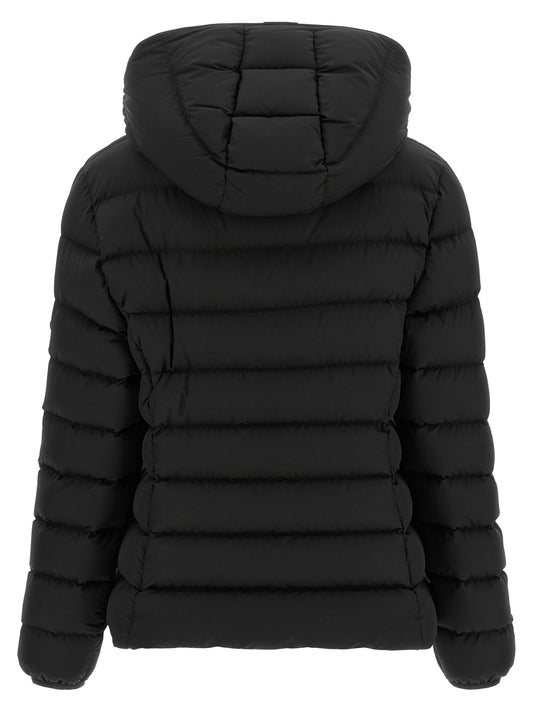 Moncler Black Polyester Full-Length Jacket
