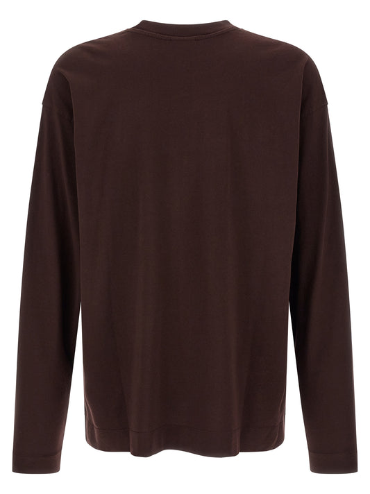 Dries Van Noten Bordeaux Cotton T-Shirt