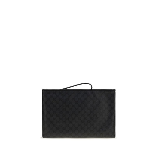 Gucci Black Cotton Shoulder Bag