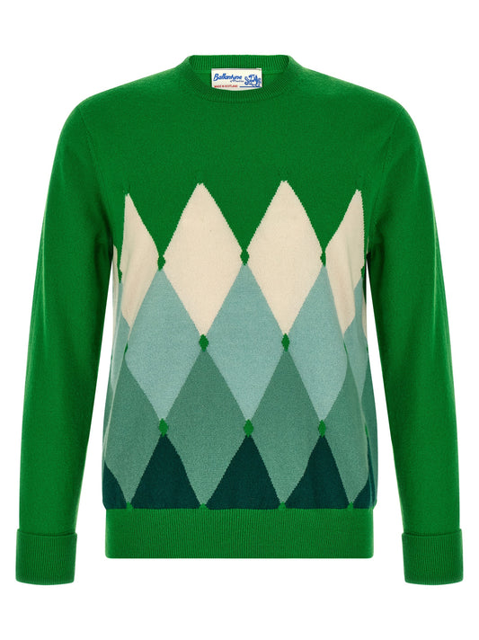Ballantyne Bicolor Cashmere Cardigan