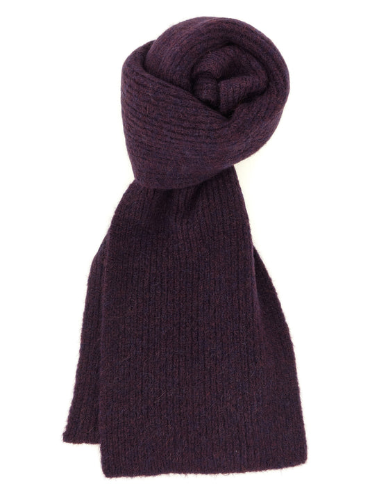 Dries Van Noten Purple Wool Foulard