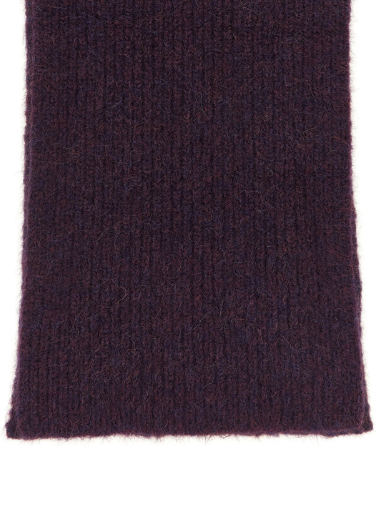 Dries Van Noten Purple Wool Foulard