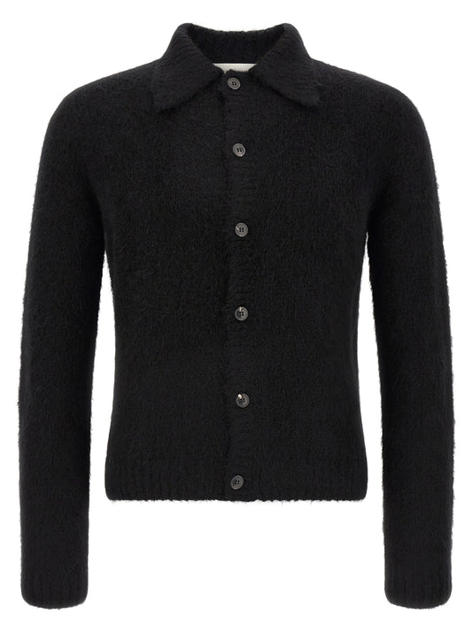 Dries Van Noten Black Wool Cardigan