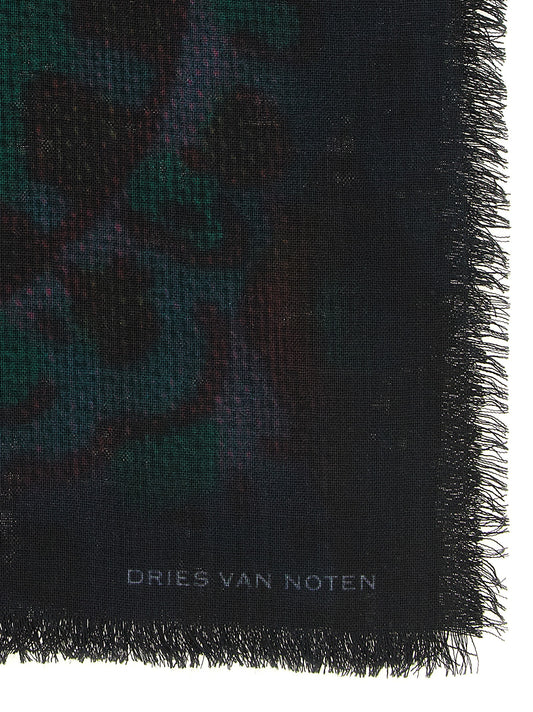Dries Van Noten Bicolor Wool Foulard