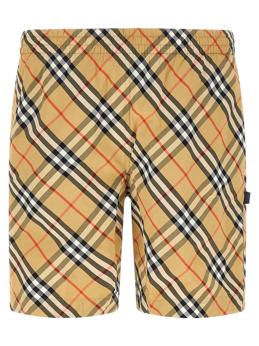 Burberry Beige Polyamide Swim Shorts