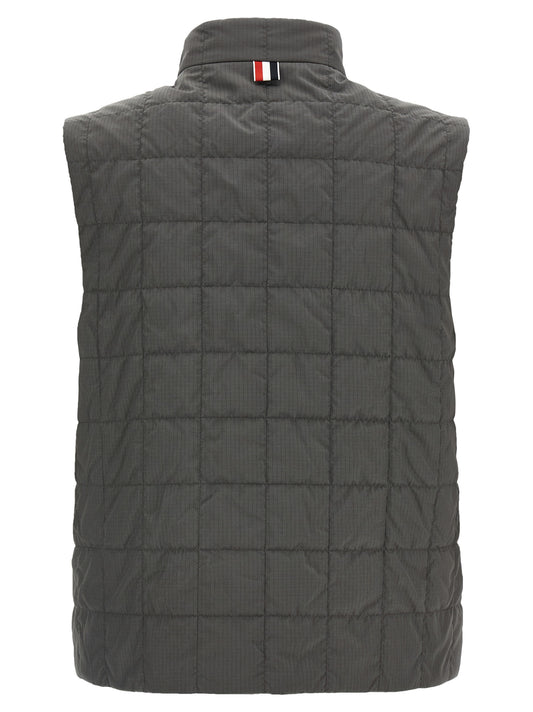Thom Browne Gray Polyamide Sleeveless Jacket