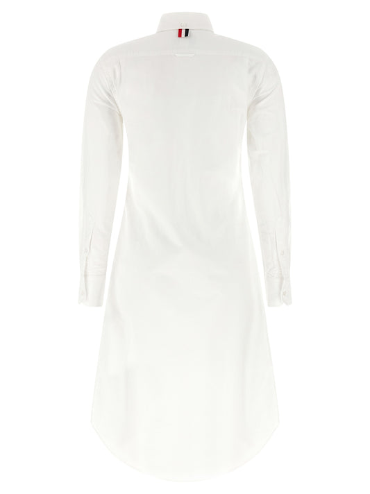 Thom Browne White Cotton Midi Skirt
