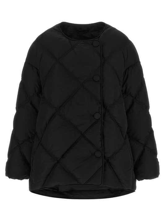 IENKI IENKI Black Nylon Full-Length Jacket