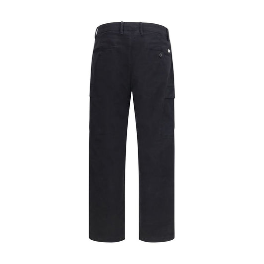 C.P. Company Black Cotton Cargo Pants