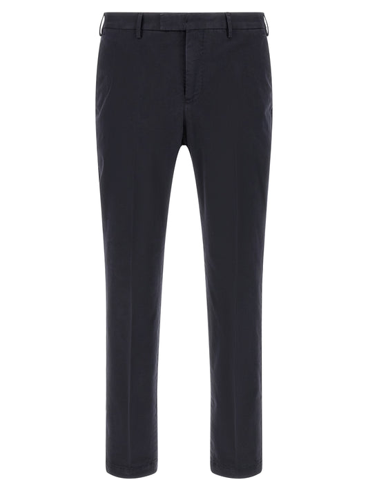 PT Torino Blue Cotton Casual Pants