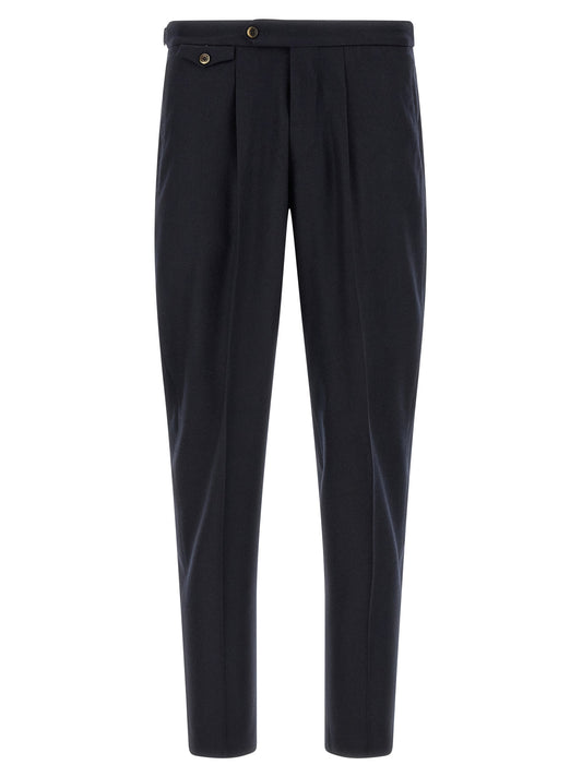 PT Torino Black Virgin Wool Dress Pants