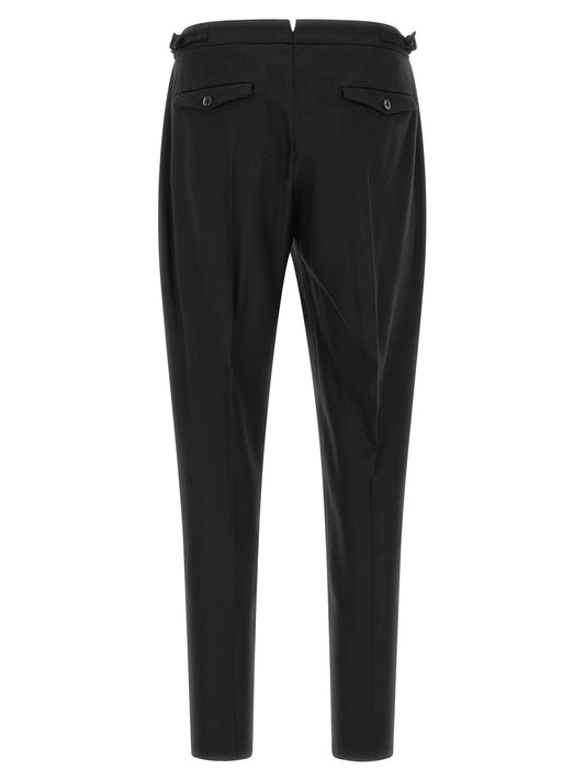 PT Torino Black Virgin Wool Dress Pants