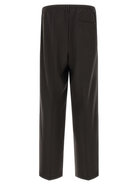 CELLAR DOOR Brown Virgin Wool Dress Pants