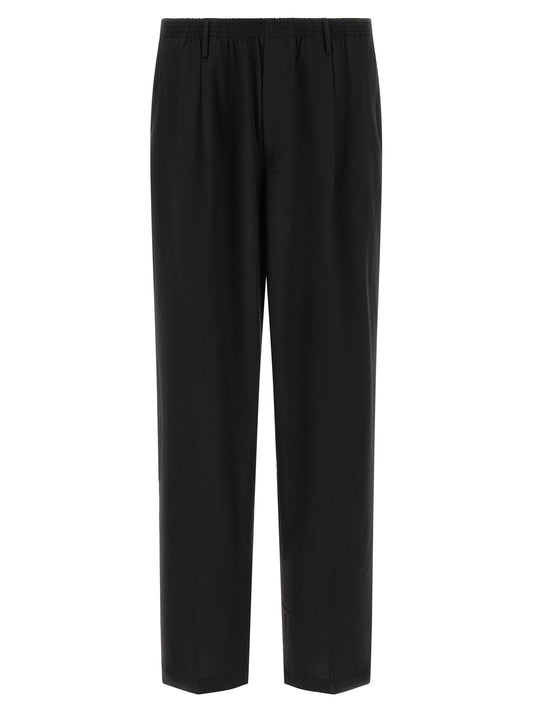 CELLAR DOOR Black Virgin Wool Dress Pants