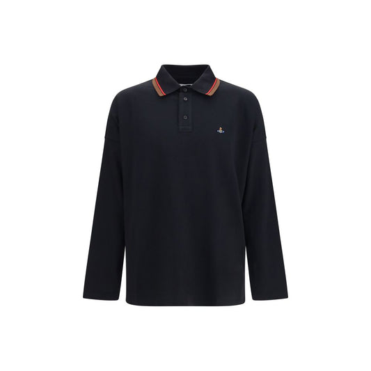 Vivienne Westwood Black Cotton Polo Shirt