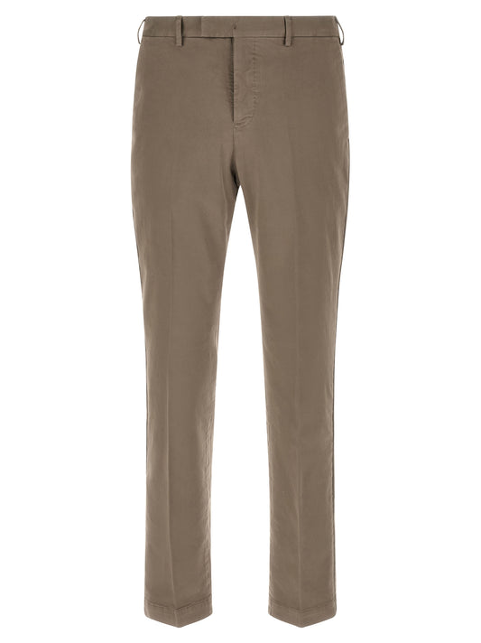 PT Torino Beige Cotton Casual Pants
