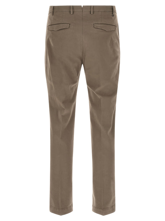 PT Torino Beige Cotton Casual Pants