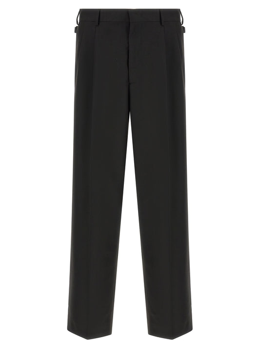 CELLAR DOOR Black Polyester Casual Pants