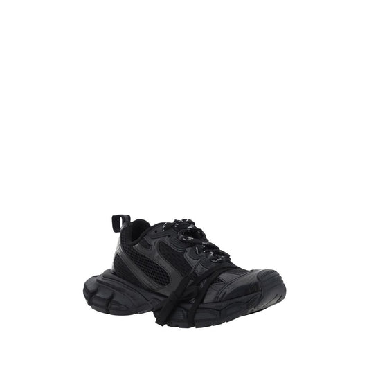 Balenciaga Black Polyurethane Chunky Sneakers
