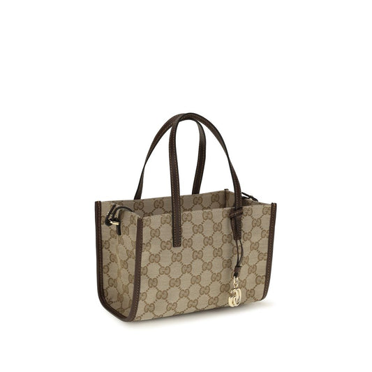 Gucci Beige Cotton Shoulder Bag