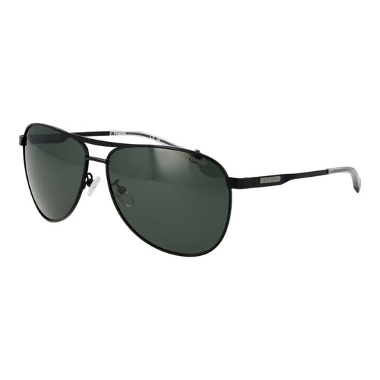 Polaroid Black Stainless Steel Sunglasses