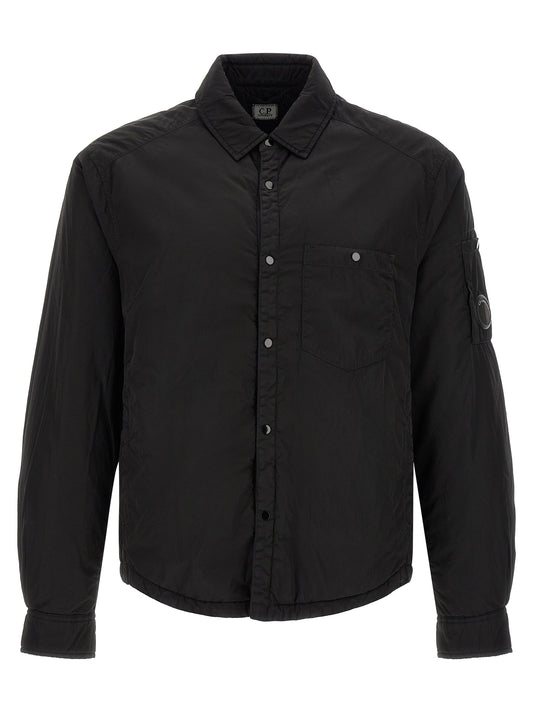 C.P. Company Black Polyamide Full-Length Jacket