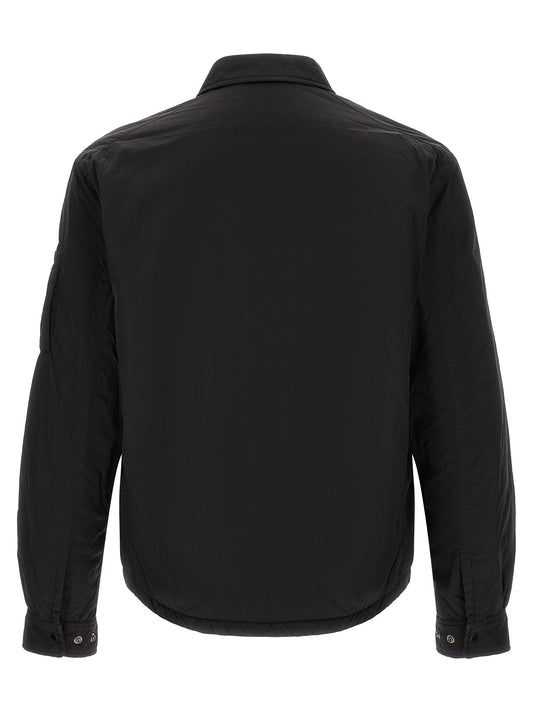 C.P. Company Black Polyamide Full-Length Jacket