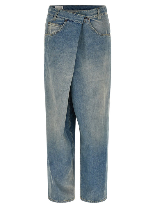 Maison Margiela Blue Cotton Straight-Leg Jeans