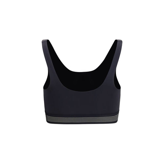 New Balance Black Polyester Sport Bra