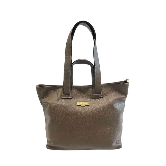 Baldinini Trend Beige Cowhide Handbag