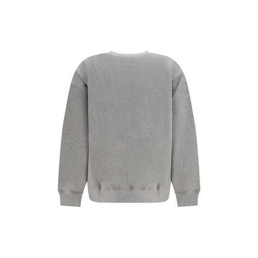 Ganni Gray Cotton Sweatshirt