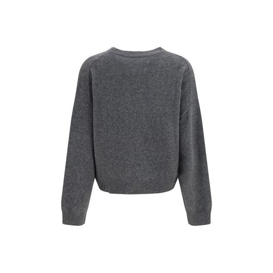 Loulou De Saison Gray Wool Oves Aries Sweatshirt