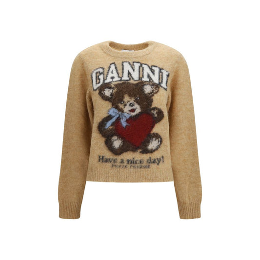 Ganni Beige Polyamide Sweatshirt