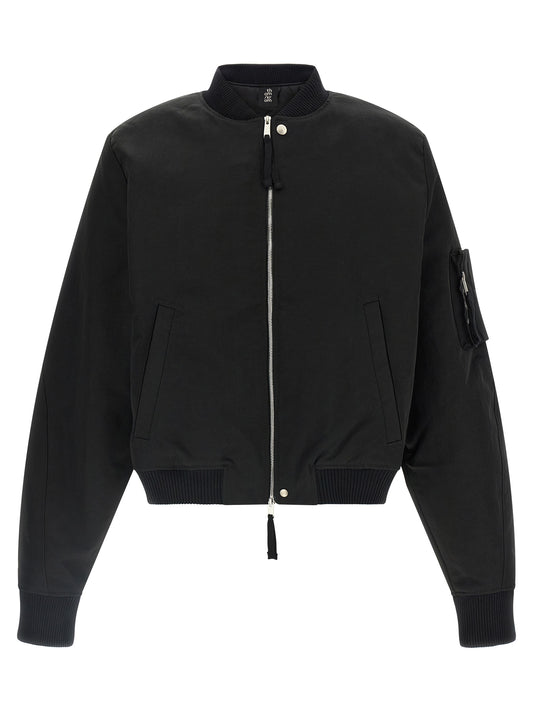 Thom Krom Black Recycled Polyamide Bomber