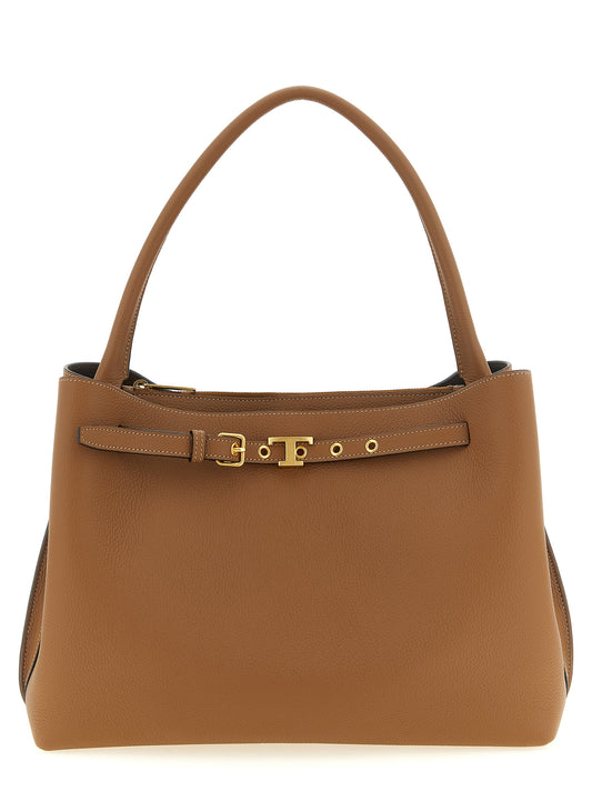 Tod's Brown Calfskin Handbag